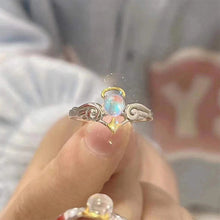 Load image into Gallery viewer, Vintage Moonlight Stone Ring Creative Angel and Demon Couple Ring Adjustable Alloy Ring Jewelry Gift For Men Women
