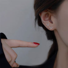 Load image into Gallery viewer, Simple Fashion Hollow Butterfly Earrings Gold Silver Alloy Ear Studs Small Delicate Earrings Jewelry Accessories
