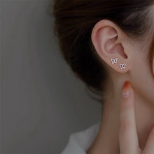 Load image into Gallery viewer, Simple Fashion Hollow Butterfly Earrings Gold Silver Alloy Ear Studs Small Delicate Earrings Jewelry Accessories
