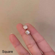 Load image into Gallery viewer, Simple Retro Opal Earrings Geometric Alloy Ear Studs Exquisite Small Earrings Jewelry for Women
