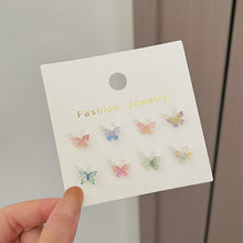 Load image into Gallery viewer, Stereoscopic Butterfly Earrings Alloy Delicate Ear Studs Temperamental Versatile Earrings Jewelry Accessories
