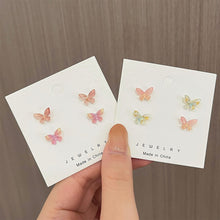 Load image into Gallery viewer, Stereoscopic Butterfly Earrings Alloy Delicate Ear Studs Temperamental Versatile Earrings Jewelry Accessories
