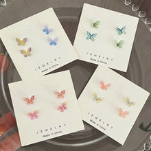 Load image into Gallery viewer, Stereoscopic Butterfly Earrings Alloy Delicate Ear Studs Temperamental Versatile Earrings Jewelry Accessories
