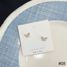Load image into Gallery viewer, Stereoscopic Butterfly Earrings Alloy Delicate Ear Studs Temperamental Versatile Earrings Jewelry Accessories
