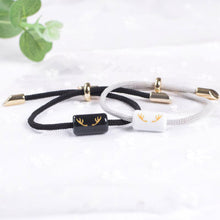 Load image into Gallery viewer, Simple Creative Antler Couple Bracelet Adjustable Woven Ceramic Couple Bracelet Women Men Jewelry Gift
