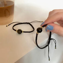 Load image into Gallery viewer, Simple Temperamental Obsidian Couple Bracelet Hand-woven Crystal Bracelet Hand Jewelry for Women Men
