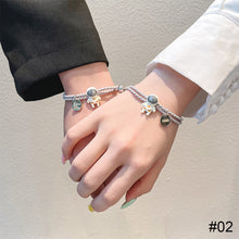 Load image into Gallery viewer, 1 Pair Cartoon Astronaut Couple Bracelets Adjustable Braided Magnetic Couple Bracelets Women Men Hand Jewelry
