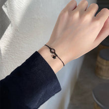 Load image into Gallery viewer, Simple Black Star Bracelet Adjustable Alloy Bracelet Fashion Niche Hand Jewelry Accessory for Women
