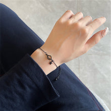 Load image into Gallery viewer, Simple Black Star Bracelet Adjustable Alloy Bracelet Fashion Niche Hand Jewelry Accessory for Women
