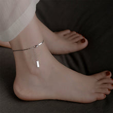 Load image into Gallery viewer, Exquisite Small Silver Anklet Simple Alloy Ankle Chain Anklet Foot Jewelry Accessory for Women
