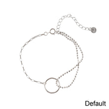 Load image into Gallery viewer, Geometric Circular Interlocking Bracelet Simple Retro Alloy Silver Bracelet Hand Jewelry Accessory Gift
