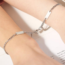 Load image into Gallery viewer, Love Magnetic Titanium Steel Couple Bracelets Simple Pendant Magnetic Couple Bracelets Women Men Hand Jewelry
