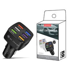 Load image into Gallery viewer, Car Charger Quick Charge 3.0 15A 6 Ports USB Charger For iPhone 13 12 Pro Samsung Xiaomi Huawei Mobile Phone Charger
