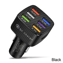 Load image into Gallery viewer, Car Charger Quick Charge 3.0 15A 6 Ports USB Charger For iPhone 13 12 Pro Samsung Xiaomi Huawei Mobile Phone Charger
