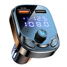 Load image into Gallery viewer, Digital 5.0 Bluetooth Car Charger FM Transmitter 3.1A Fast Charger Car Audio Bluetooth Receiver Dual USB Car Adapter MP3 Player
