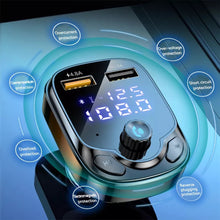 Load image into Gallery viewer, Digital 5.0 Bluetooth Car Charger FM Transmitter 3.1A Fast Charger Car Audio Bluetooth Receiver Dual USB Car Adapter MP3 Player
