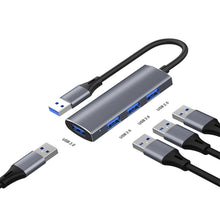 Load image into Gallery viewer, XLYKJ-T902 Adapter One Drag Four Hub USB3.0 Type C Port Multi-function Distributor Docking Station
