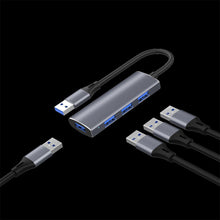 Load image into Gallery viewer, XLYKJ-T902 Adapter One Drag Four Hub USB3.0 Type C Port Multi-function Distributor Docking Station
