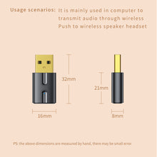 Load image into Gallery viewer, Low Latency For TV Speakers To Support Two-way Conversation Lossless Sound Quality Bluetooth Adapter Receiver Transmitter
