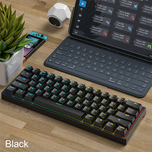 Load image into Gallery viewer, K620 Mini Gaming Mechanical Keyboard 61 Keys RGB Hotswap Type-C Wired Gaming Keyboard PBT Keycaps 60% Ergonomics Keyboards
