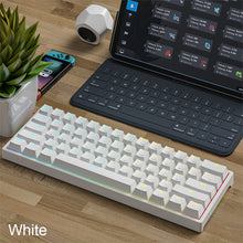 Load image into Gallery viewer, K620 Mini Gaming Mechanical Keyboard 61 Keys RGB Hotswap Type-C Wired Gaming Keyboard PBT Keycaps 60% Ergonomics Keyboards

