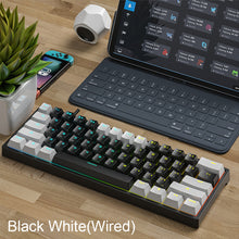 Load image into Gallery viewer, K620 Mini Gaming Mechanical Keyboard 61 Keys RGB Hotswap Type-C Wired Gaming Keyboard PBT Keycaps 60% Ergonomics Keyboards
