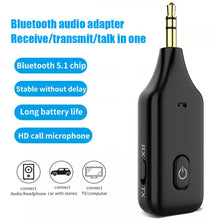 Load image into Gallery viewer, 2 in 1 Wireless Bluetooth 5.0 Receiver Transmitter Adapter 3.5mm Jack For Car Music Audio Aux A2dp Headphone Reciever Handsfree

