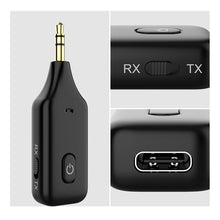 Load image into Gallery viewer, 2 in 1 Wireless Bluetooth 5.0 Receiver Transmitter Adapter 3.5mm Jack For Car Music Audio Aux A2dp Headphone Reciever Handsfree
