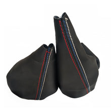 Load image into Gallery viewer, 2Pcs/Set Car Gear Shift Collars Manual Handbrake Gaiter Boot Leather Covers For BMW 3 Series E36 E46 E30 E34 M3 Z3 M Accessories
