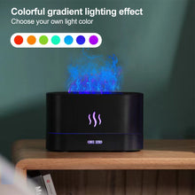 Load image into Gallery viewer, 180ML Simulation Flame Ultrasonic Air Humidifier USB Essential Oil Diffuser Home Office Air Freshener Fragrance Sooth Sleep Atomizer
