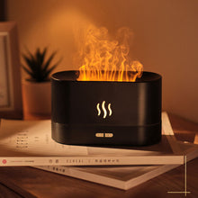 Load image into Gallery viewer, 180ML Simulation Flame Ultrasonic Air Humidifier USB Essential Oil Diffuser Home Office Air Freshener Fragrance Sooth Sleep Atomizer
