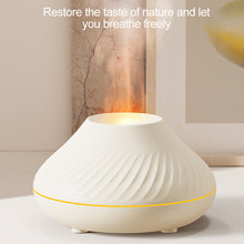 Load image into Gallery viewer, Volcanic Aroma Diffuser Essential Oil Lamp 130ml USB Portable Air Humidifier with Color Flame Night Light
