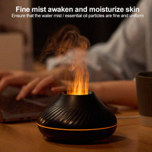 Load image into Gallery viewer, Volcanic Aroma Diffuser Essential Oil Lamp 130ml USB Portable Air Humidifier with Color Flame Night Light
