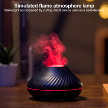 Load image into Gallery viewer, Volcanic Aroma Diffuser Essential Oil Lamp 130ml USB Portable Air Humidifier with Color Flame Night Light
