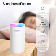 Load image into Gallery viewer, Portable Electric Air Humidifier Aroma Oil Diffuser USB Cool Mist Sprayer with Colorful Night Light for Home Car
