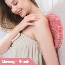 Load image into Gallery viewer, Exfoliating Shower Massage Scraper Bathroom Non-slip Bath Mat Back Massage Brush Silicone Foot Wash Body Cleaning Bathing Tool
