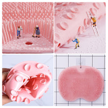 Load image into Gallery viewer, Exfoliating Shower Massage Scraper Bathroom Non-slip Bath Mat Back Massage Brush Silicone Foot Wash Body Cleaning Bathing Tool
