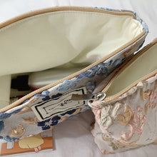 Load image into Gallery viewer, Fashion Relief Flowers Print Cosmetic Bag Canvas Washing Bag Large Capacity Women Travel Cosmetic Pouch Makeup Storage Bags
