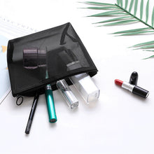 Load image into Gallery viewer, 1PC Black Women Men Necessary Cosmetic Bag Transparent Travel Organizer Fashion Small Large Black Toiletry Bags Makeup
