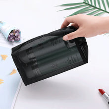 Load image into Gallery viewer, 1PC Black Women Men Necessary Cosmetic Bag Transparent Travel Organizer Fashion Small Large Black Toiletry Bags Makeup
