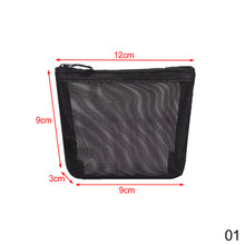 Load image into Gallery viewer, 1PC Black Women Men Necessary Cosmetic Bag Transparent Travel Organizer Fashion Small Large Black Toiletry Bags Makeup
