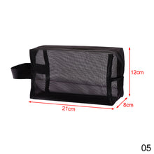 Load image into Gallery viewer, 1PC Black Women Men Necessary Cosmetic Bag Transparent Travel Organizer Fashion Small Large Black Toiletry Bags Makeup
