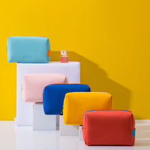 Load image into Gallery viewer, Women Travel Cosmetic Bag Waterproof Pu Cute Candy Colors Woman Makeup Bags Portable Toiletry Storage Bag Organizer Box
