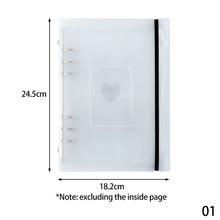 Load image into Gallery viewer, A5 Kpop Binder Photocards Holder Ins Polaroid Album Book Album Heart Photo Card Album Student School Stationery
