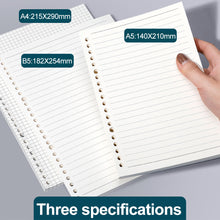 Load image into Gallery viewer, A5 A4 B5 Loose Leaf Notebook Refill Spiral Binder Inner Page Weekly Monthly To Do Line Dot Grid Inside Paper Stationery
