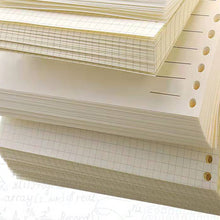 Load image into Gallery viewer, A5 A4 B5 Loose Leaf Notebook Refill Spiral Binder Inner Page Weekly Monthly To Do Line Dot Grid Inside Paper Stationery
