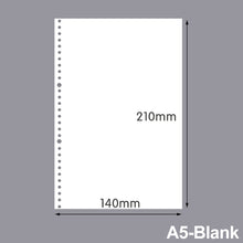 Load image into Gallery viewer, A5 A4 B5 Loose Leaf Notebook Refill Spiral Binder Inner Page Weekly Monthly To Do Line Dot Grid Inside Paper Stationery
