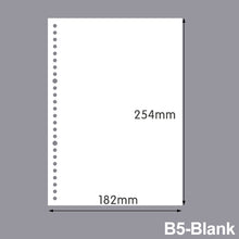 Load image into Gallery viewer, A5 A4 B5 Loose Leaf Notebook Refill Spiral Binder Inner Page Weekly Monthly To Do Line Dot Grid Inside Paper Stationery
