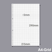 Load image into Gallery viewer, A5 A4 B5 Loose Leaf Notebook Refill Spiral Binder Inner Page Weekly Monthly To Do Line Dot Grid Inside Paper Stationery
