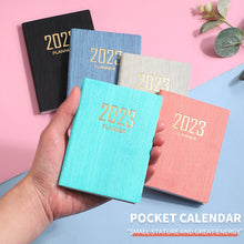 Load image into Gallery viewer, 2023 A7 Mini Notebook 365 Days Portable Pocket Notepad Daily Weekly Agenda Planner Notebooks Stationery Office School Supplies
